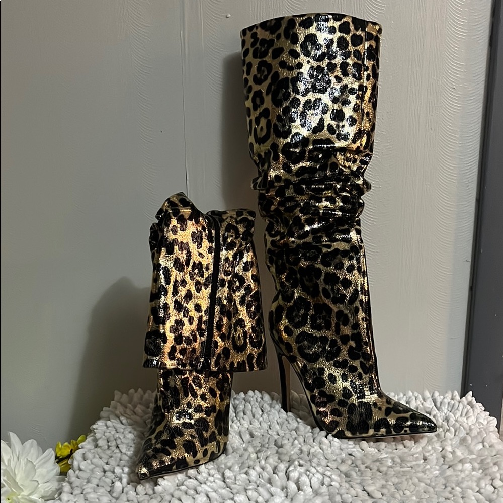 Leopard Print Women's Boots